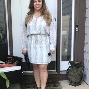 Hilary Radley Snake Skin Print shirt Dress